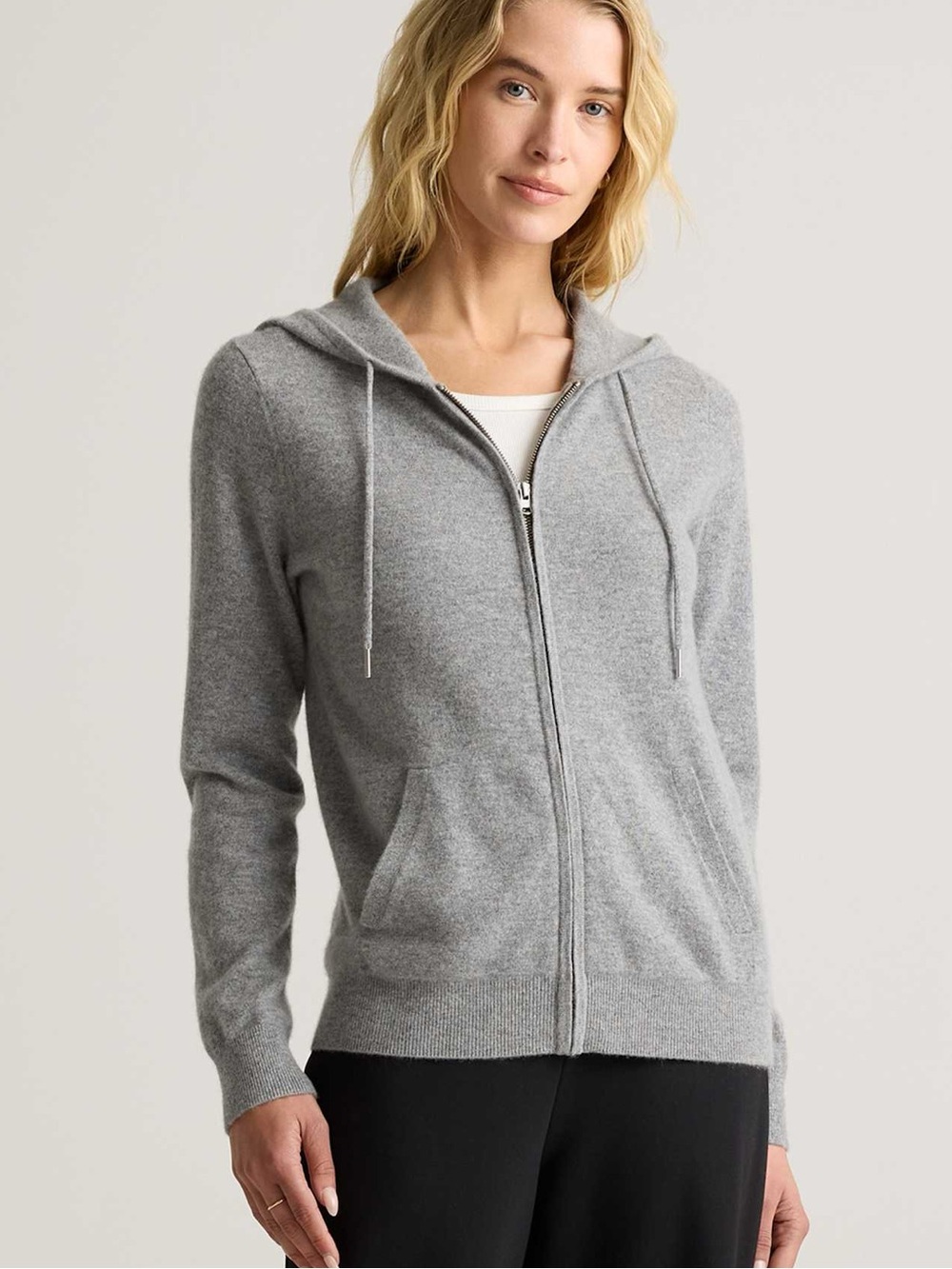 QUINCE CASHMERE ZIP HOODIE